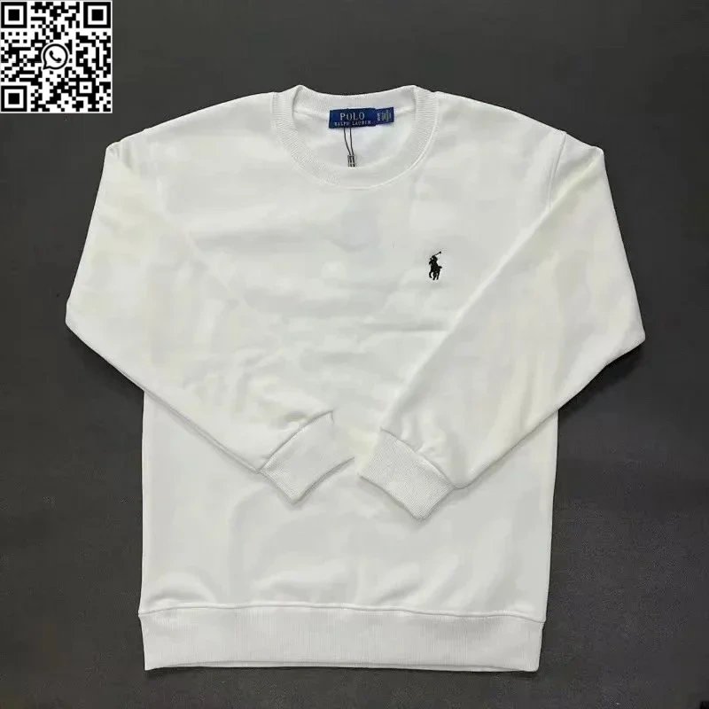 Polo Ralph Lauren Classic Fit Crewneck Sweatshirt White