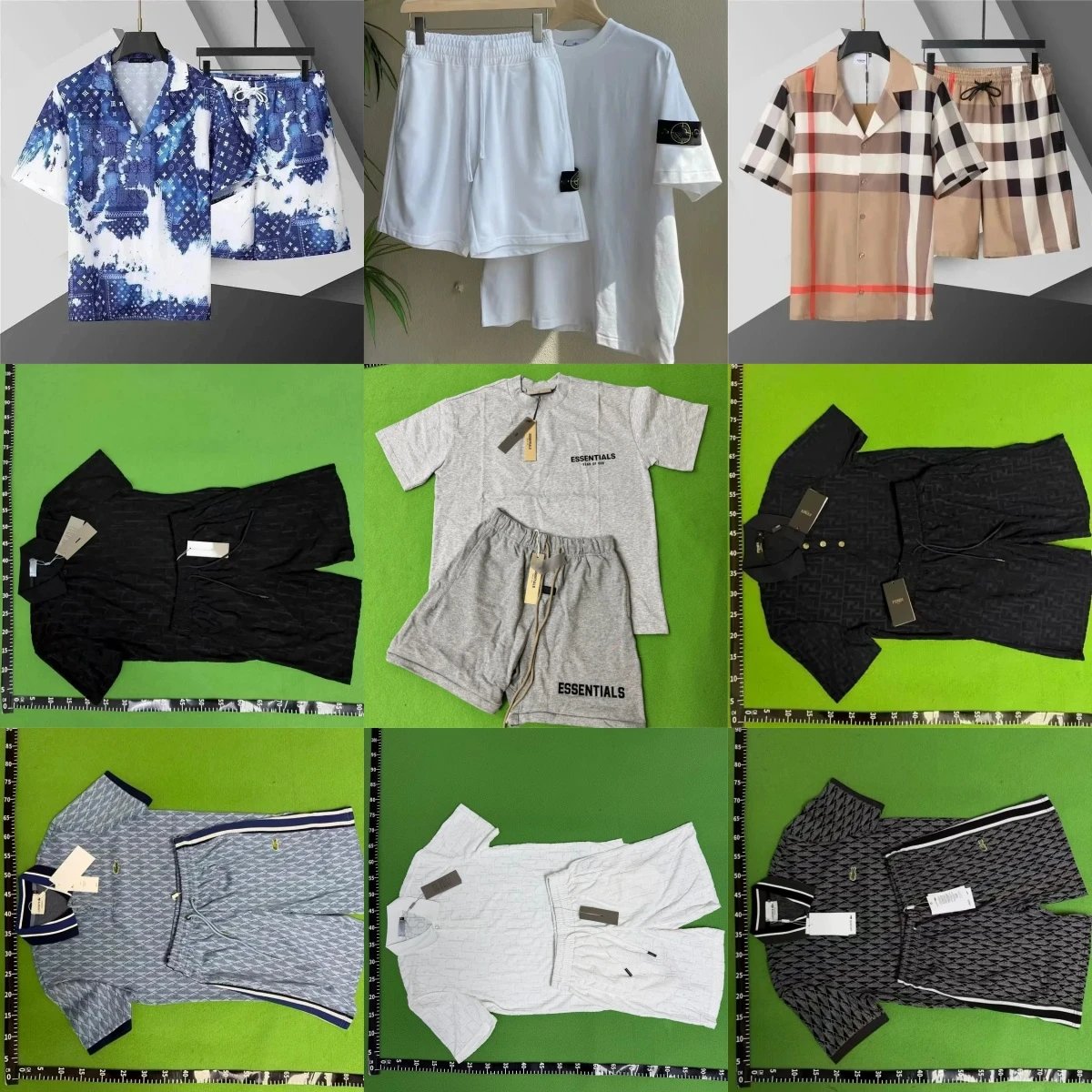 Men's Summer Shorts and T-Shirt Sets