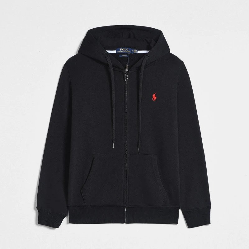 Polo Ralph Lauren Classic Fit Full-Zip Hoodie Black - 7