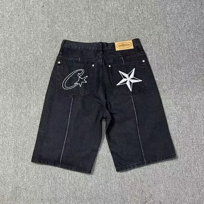 Star Gray Denim Shorts 3