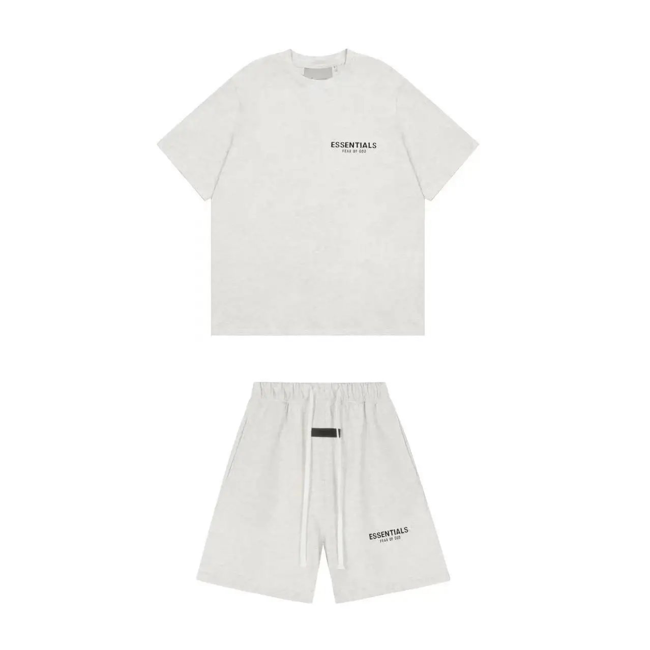 Oatmeal Gray Short Sleeve Set