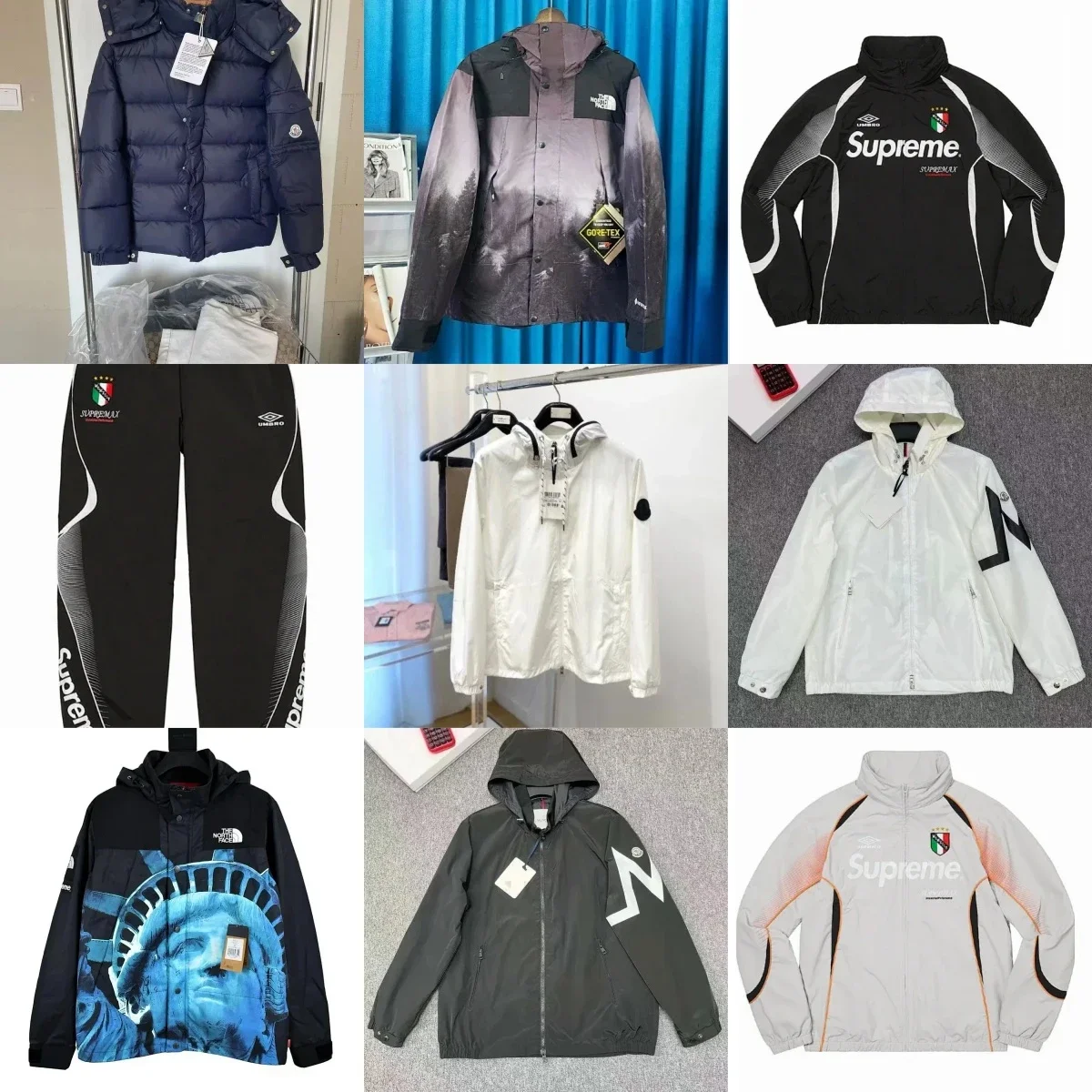 Moncler rain jacketsThe north face Hard