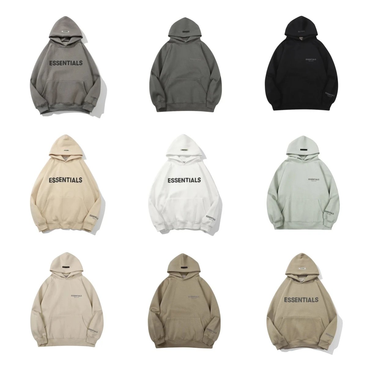 Jj04 Factory Double Line Wholesale New Chest LOGO Pressure Adhesive Hoodie FOG Essentials