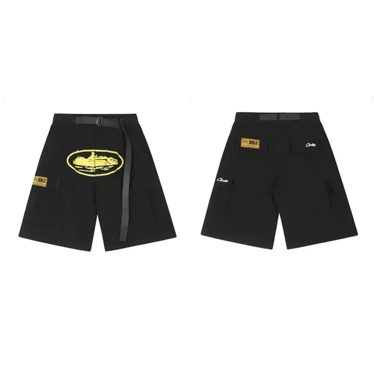 Yellow picture black pants