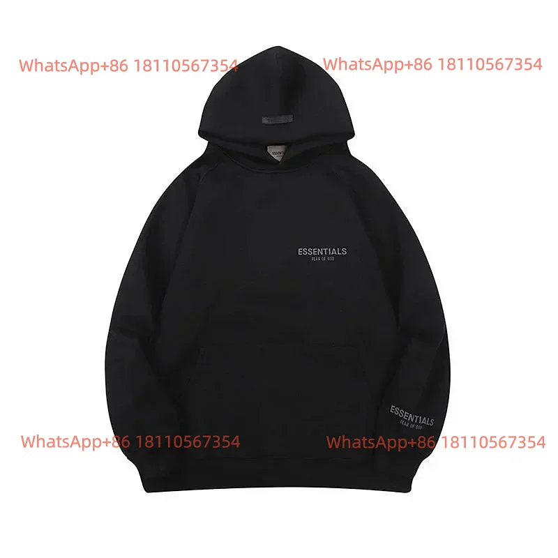 Essentials-Hoodies (Black Small Logo)