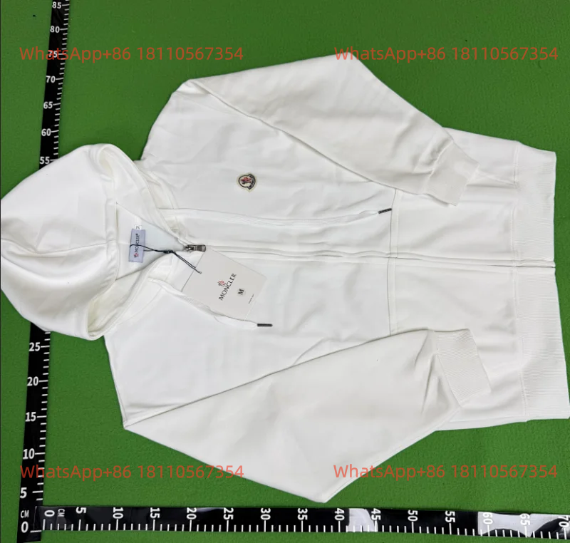 Moncler-Zip-Up Hoodie 1 (White)