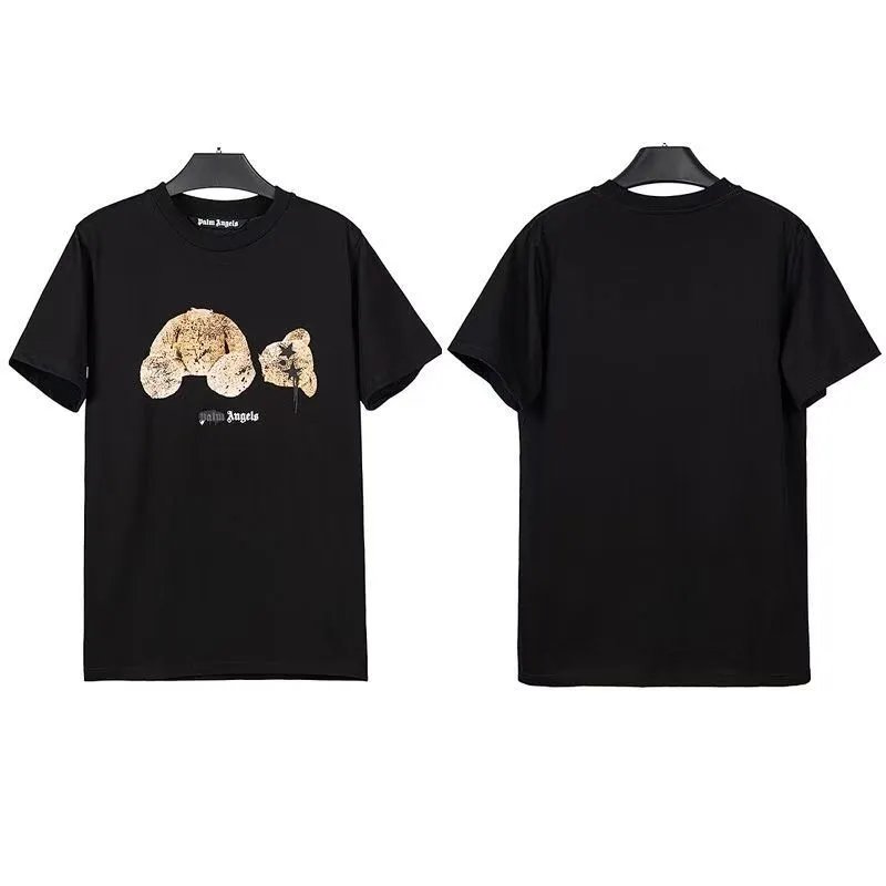 Palm Angels Short Sleeve T-Shirt - Black Bear