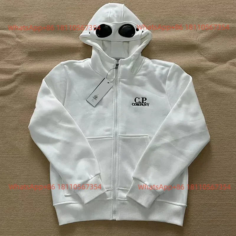 CP-Zip-Up Hoodie (White)