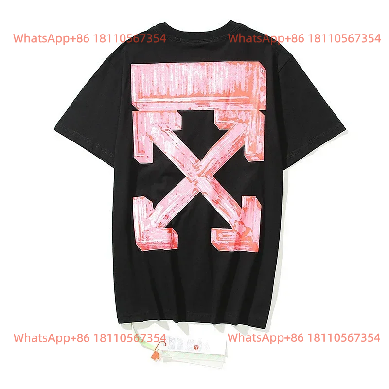 Off White - Black Sketch Red Pattern