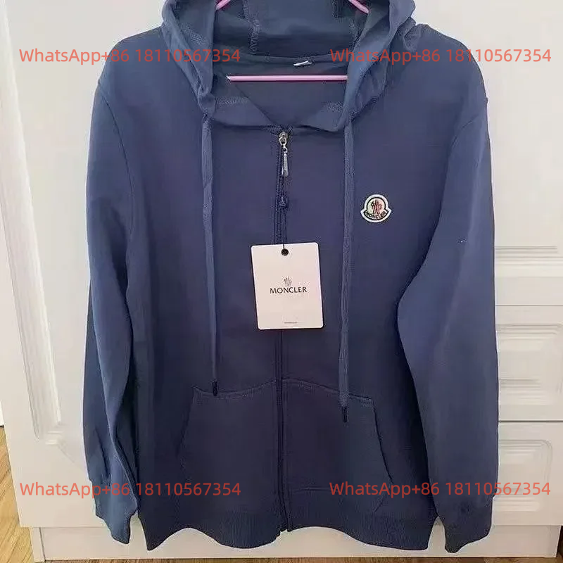 Moncler-Zip-Up Hoodie 4 (Navy)