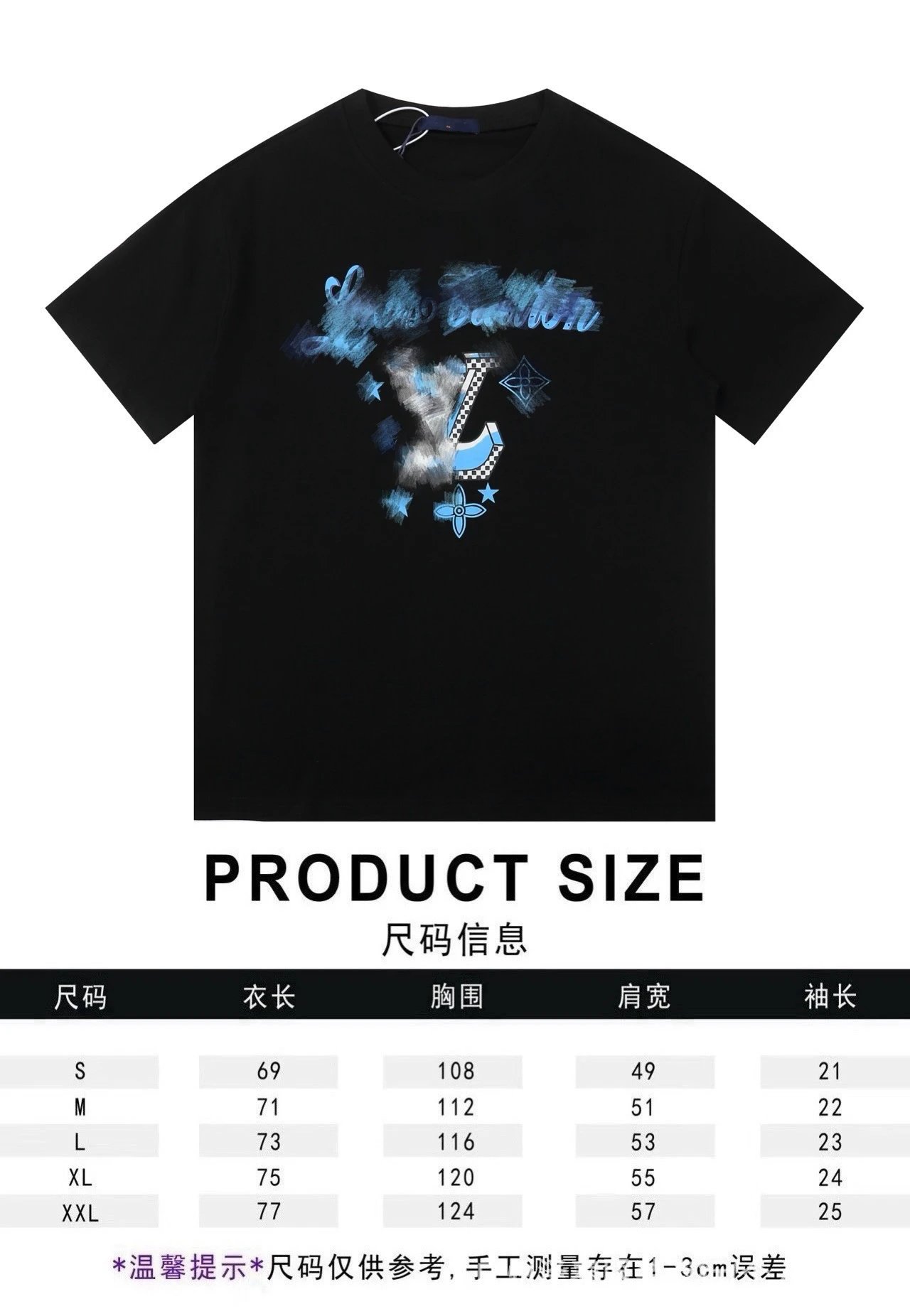 Louis Vuitton T-Shirts Graphic Short-Sleeve — 5