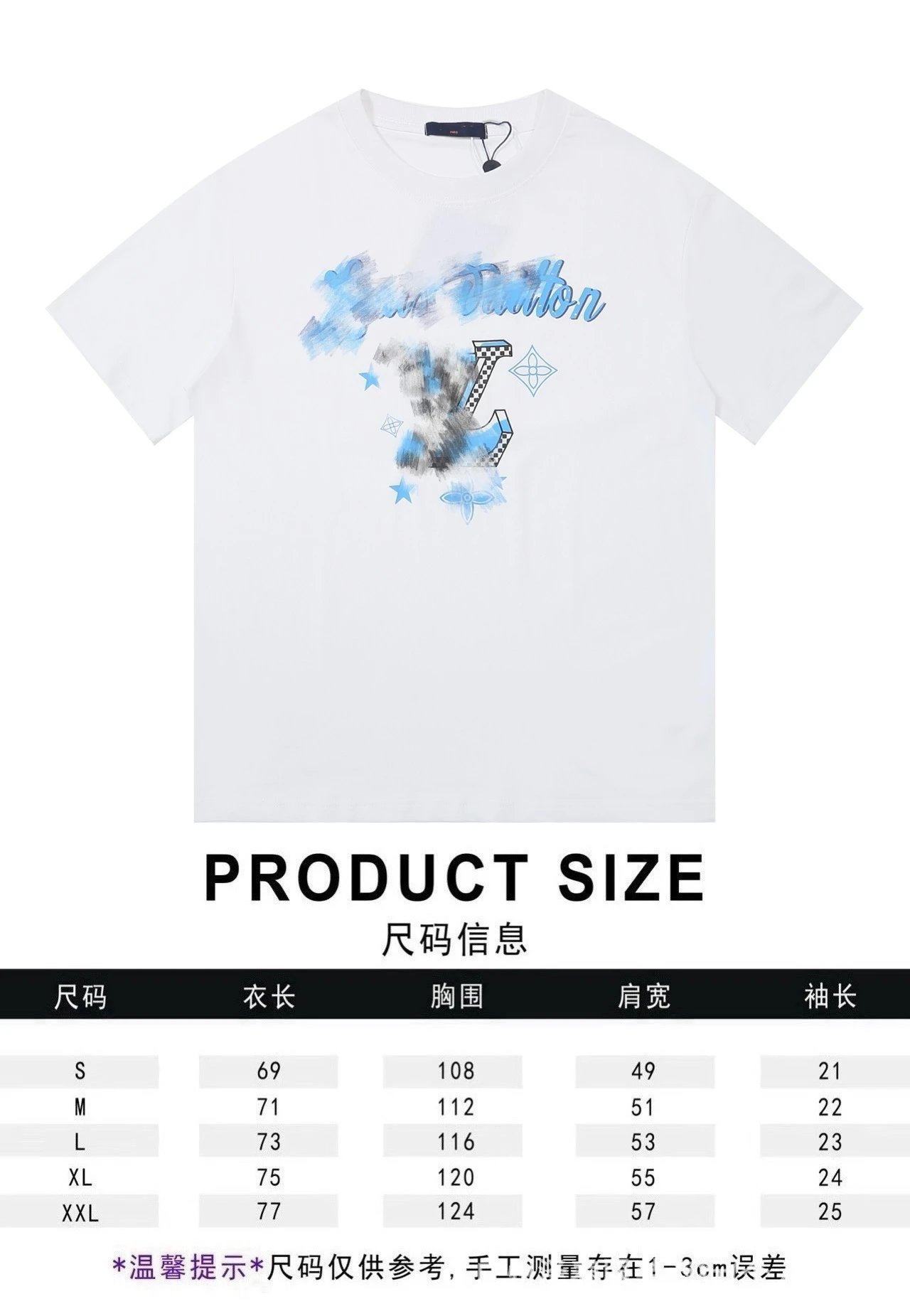 Louis Vuitton T-Shirts Graphic Short-Sleeve — 4