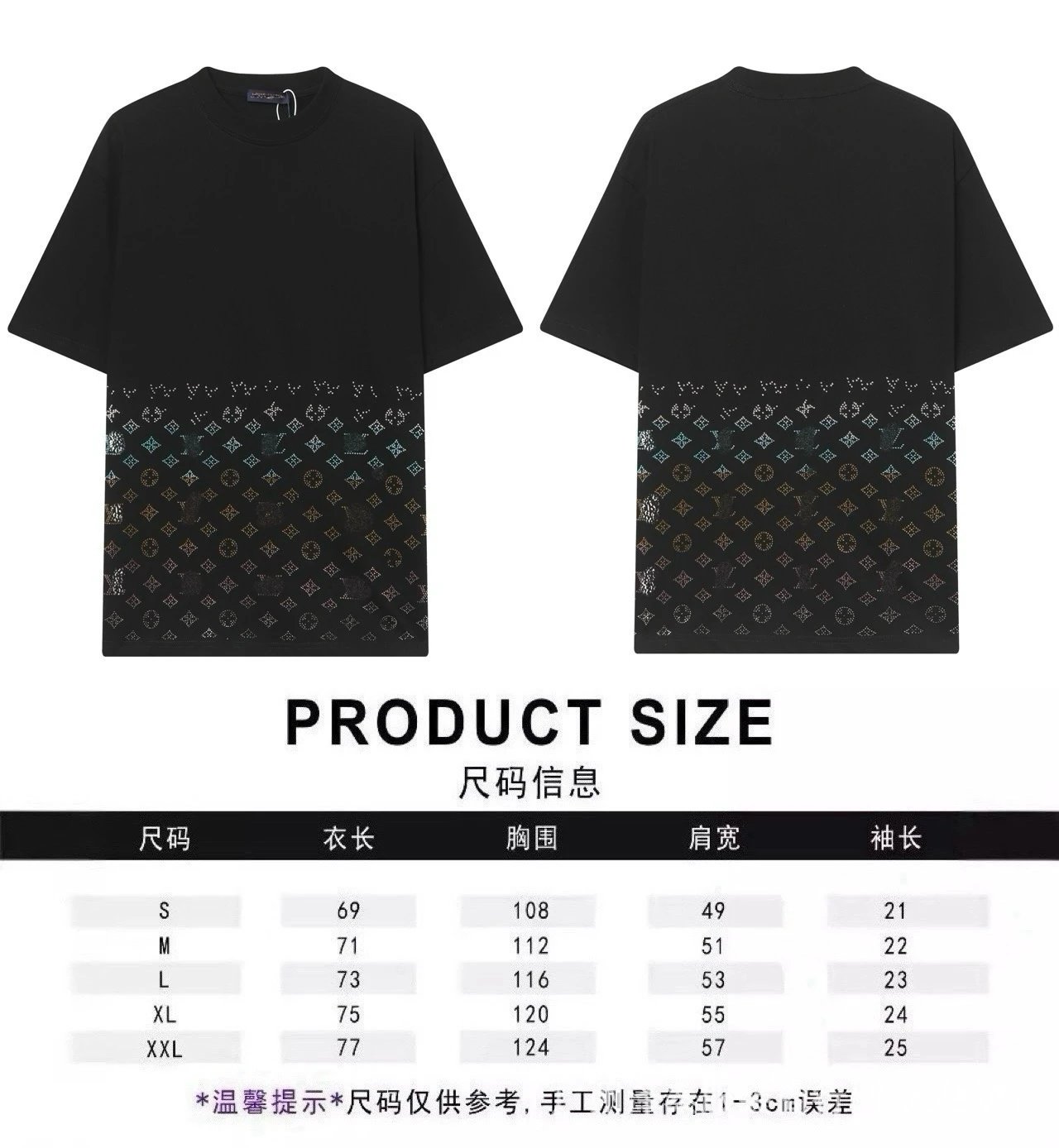 Louis Vuitton T-Shirts Graphic Short-Sleeve — 28