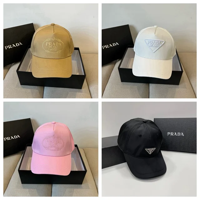 Prada Hats Logo Baseball Cap product detail image 1