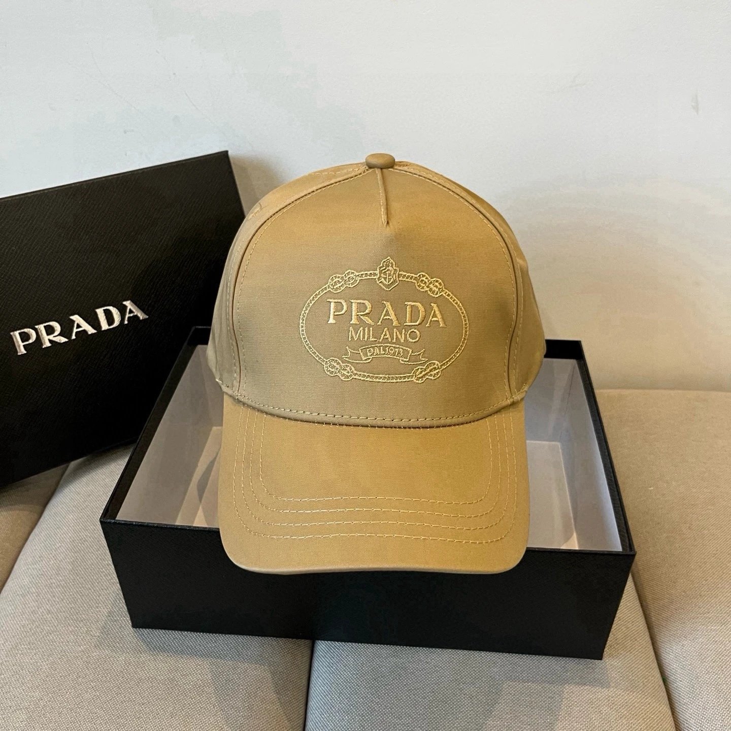 Prada Hats Logo Baseball Cap image 3