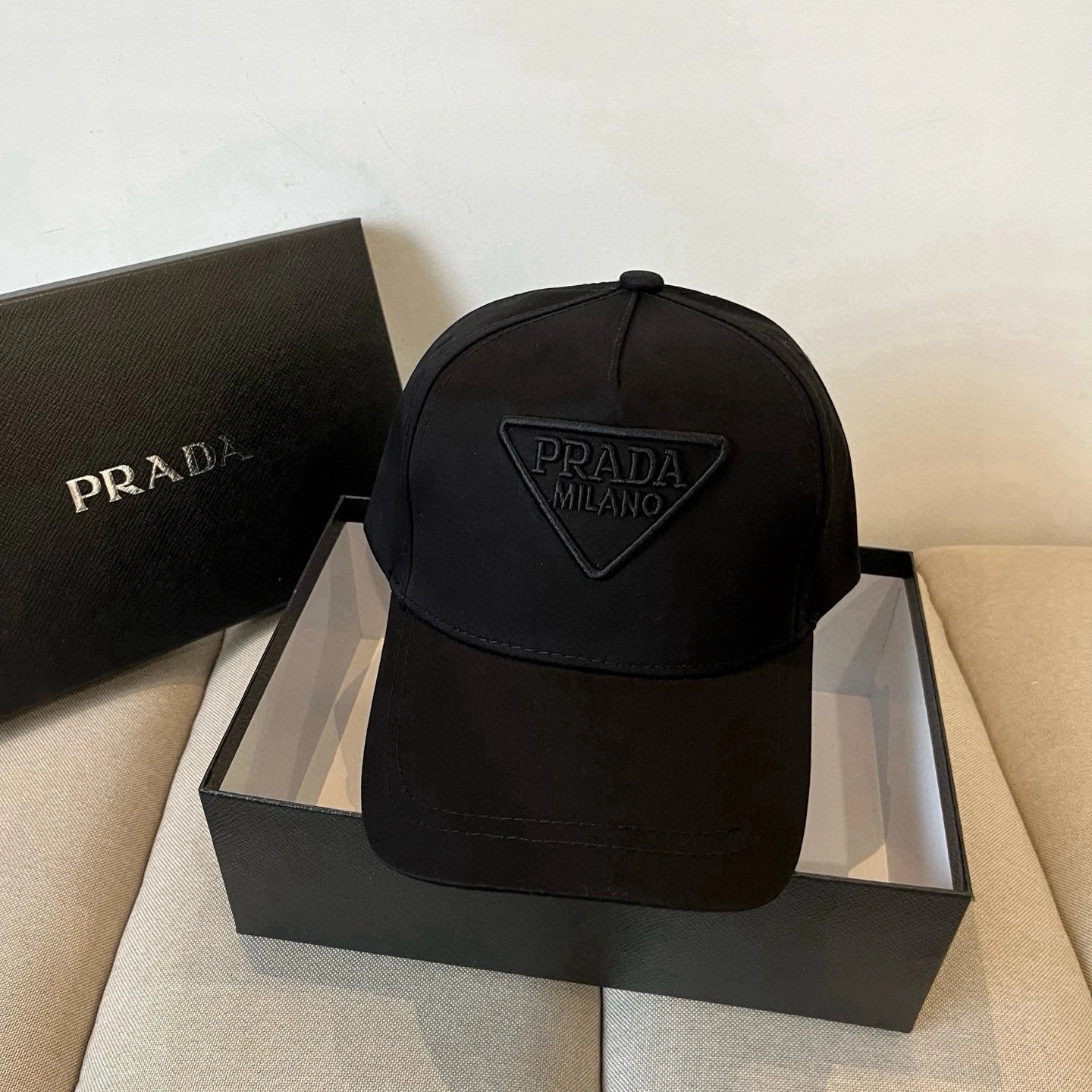 Prada Hats Logo Baseball Cap image 7