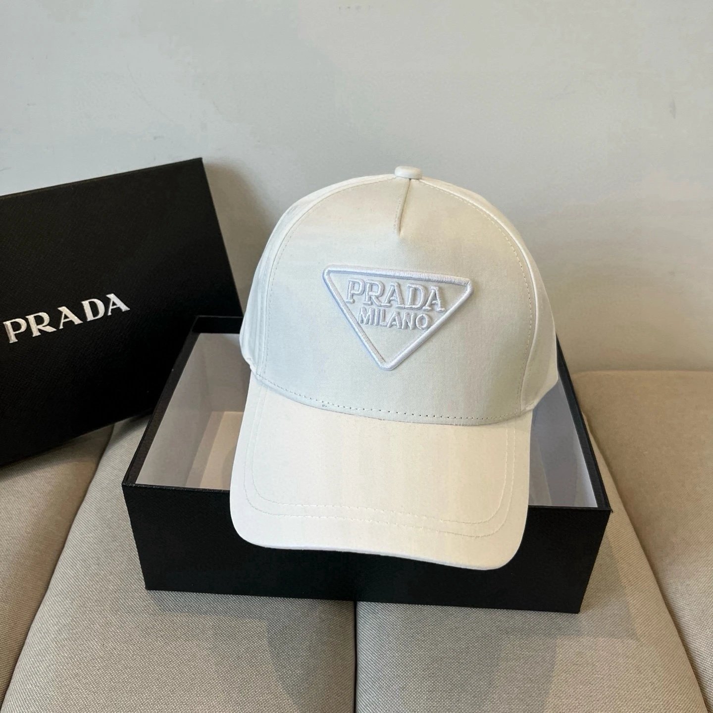Prada Hats Logo Baseball Cap image 9