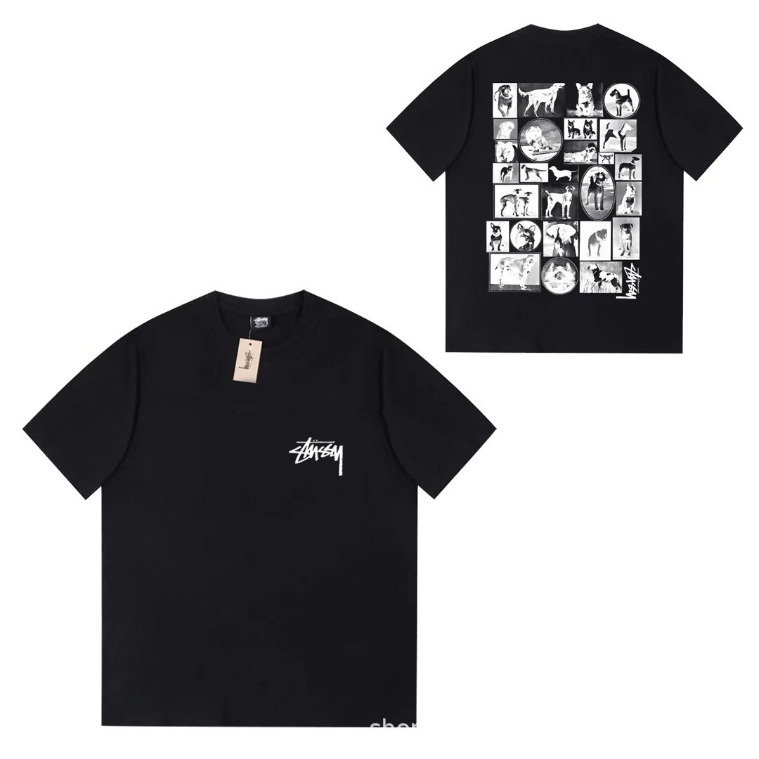 Stüssy T-Shirts Short-Sleeve Logo Graphic T-Shirt — 073 black