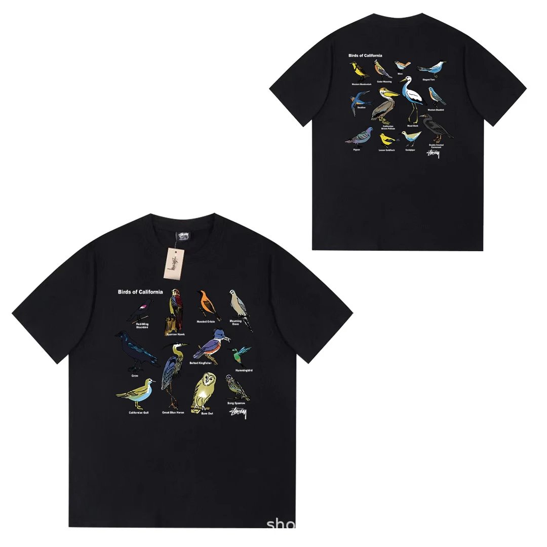 Stüssy T-Shirts Short-Sleeve Logo Graphic T-Shirt — 074 black