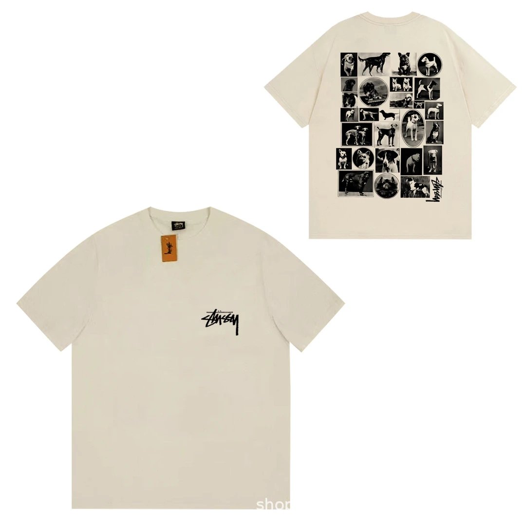 Stüssy T-Shirts Short-Sleeve Logo Graphic T-Shirt — 073 Apricot