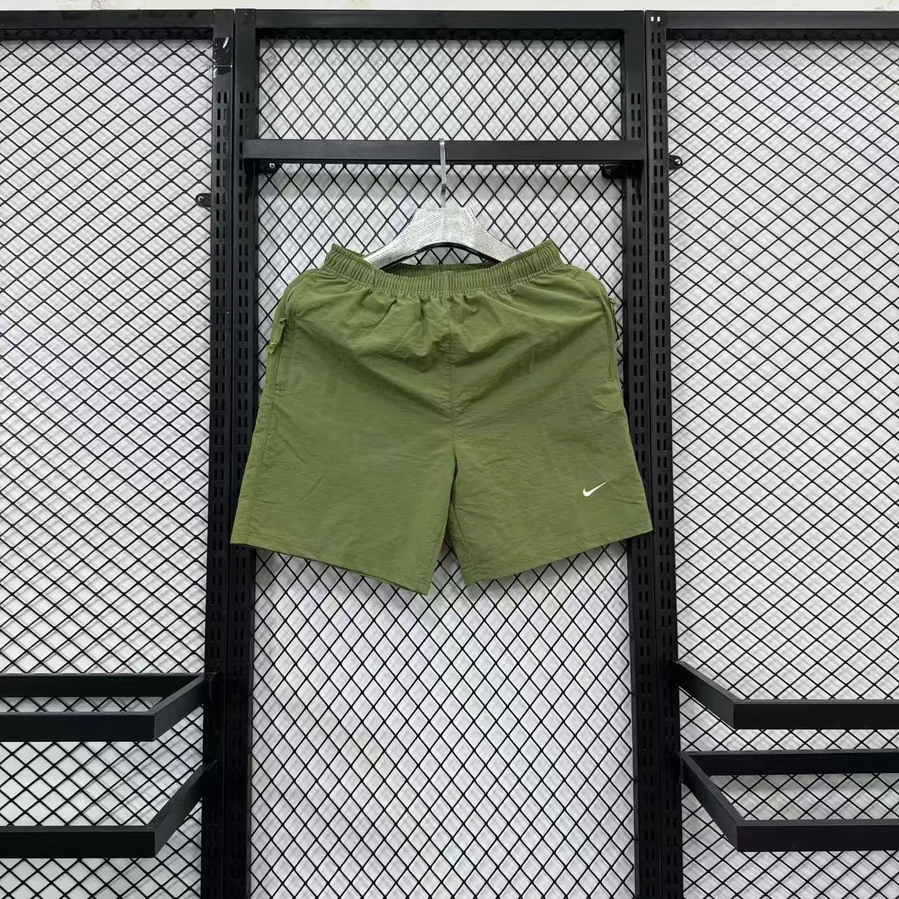 Nike Running Division Geometric Print Black Shorts - 12