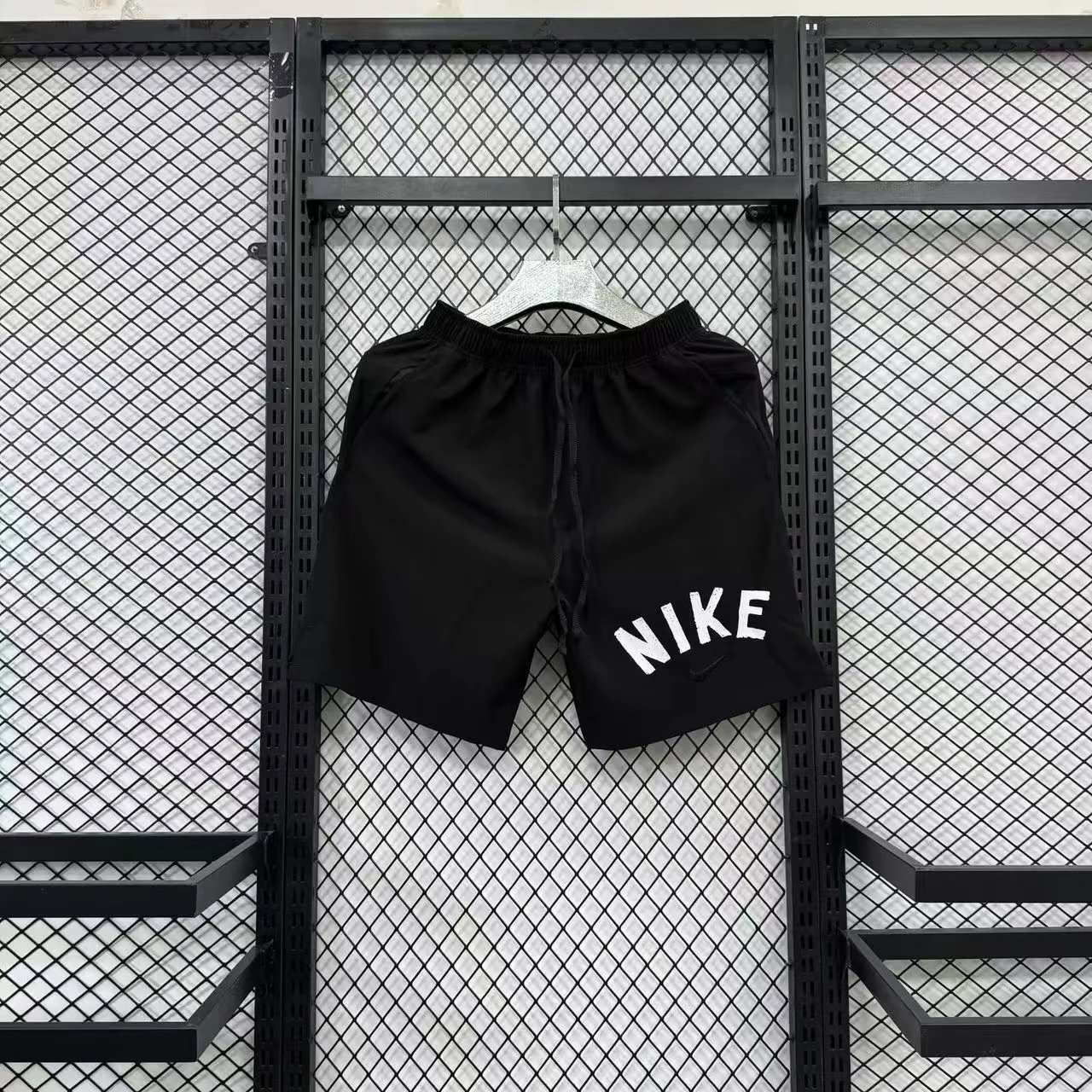 Nike Running Division Geometric Print Black Shorts - 8