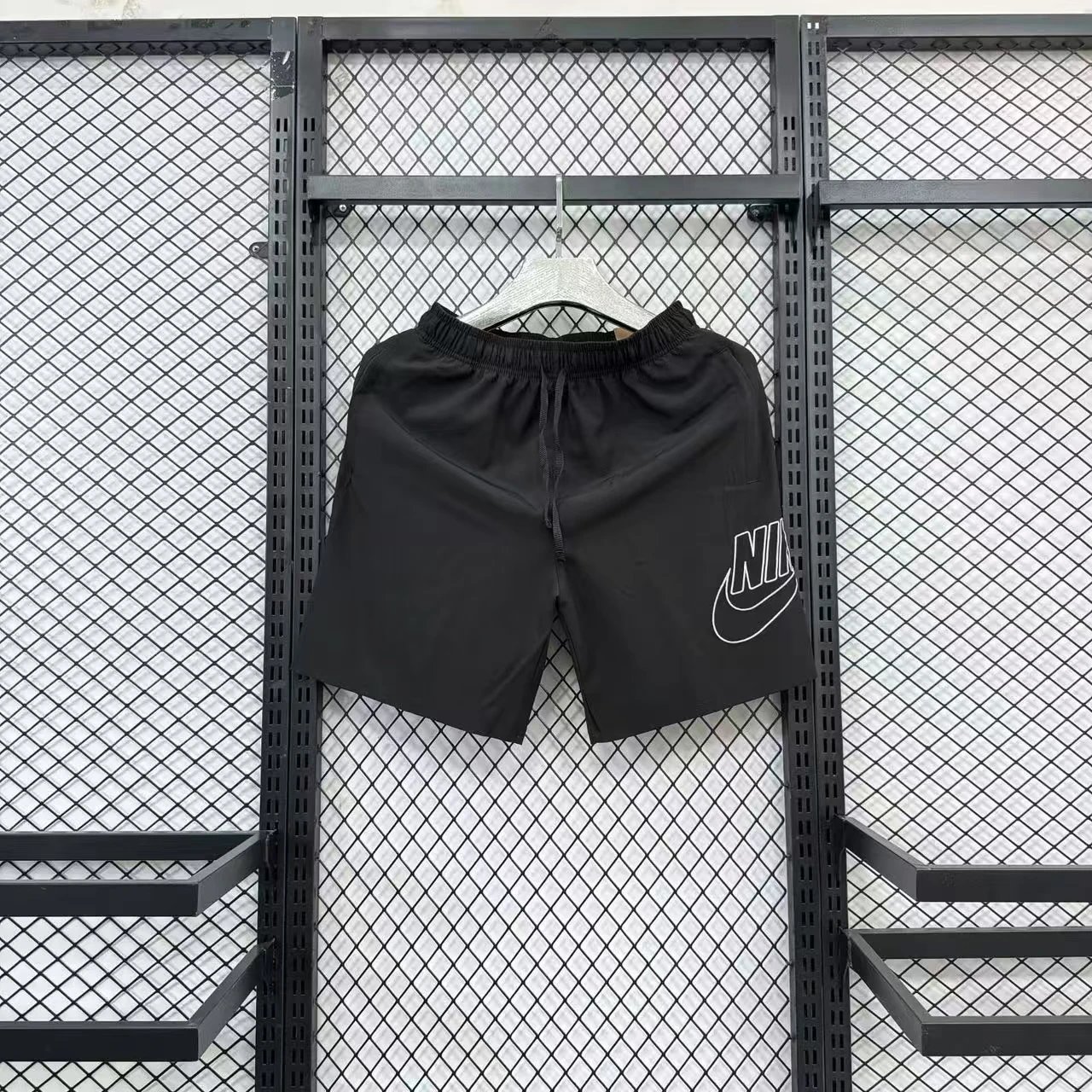 Nike Running Division Geometric Print Black Shorts - 6