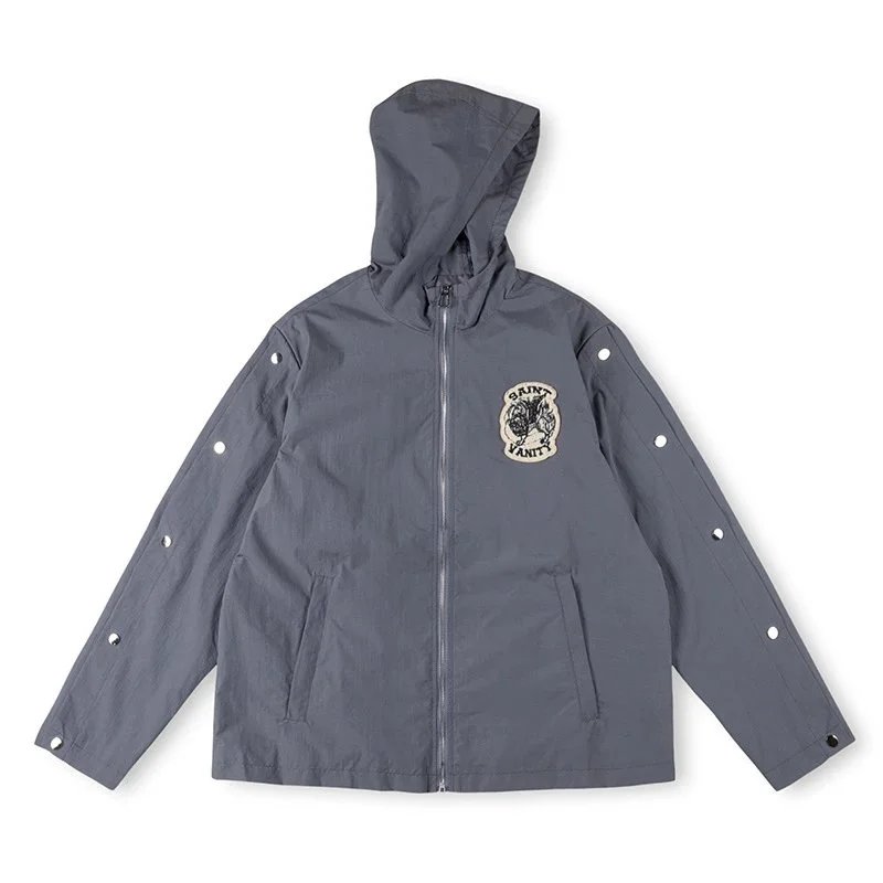 Saint Tears Saint Vanity Hooded Windbreaker Jacket Yellow Outerwear - 6