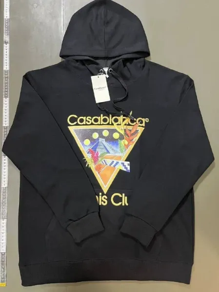 Casablanca Casa Blanca Graphic Hoodie Black - 7