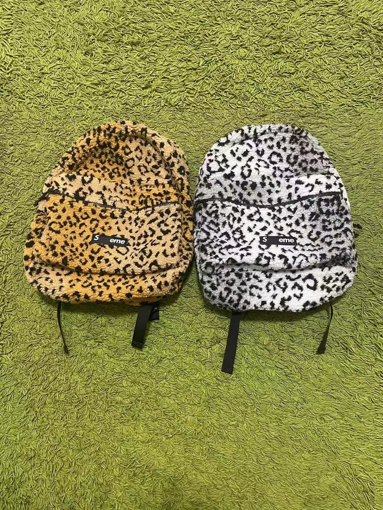 Supreme Leopard Fleece Backpac