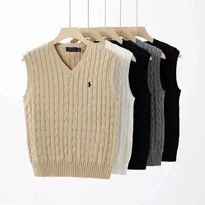 Polo Ralph Lauren Vests Custom Fit V-Neck Sweater Vest product detail image 2