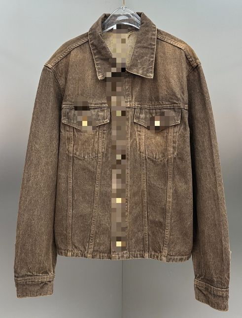 L washed denim jacket