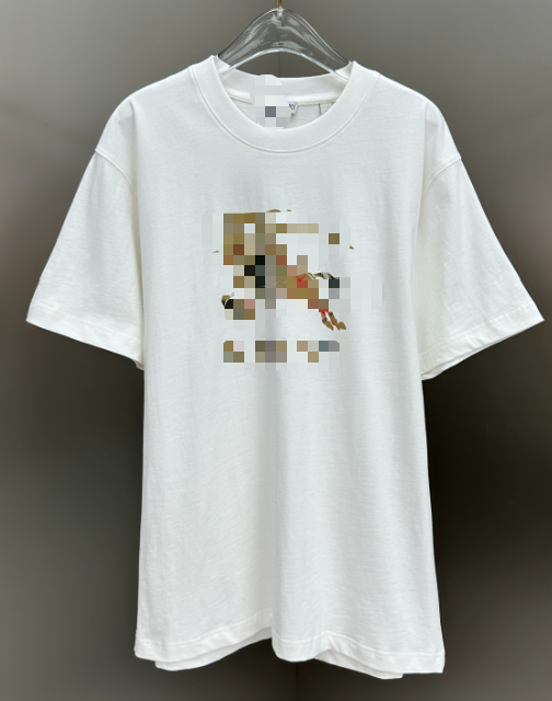Burberry Vintage Check Knight Logo White T-Shirt