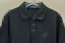 thumbnail for L T-shirt with pearl buckle check embroidered lapel