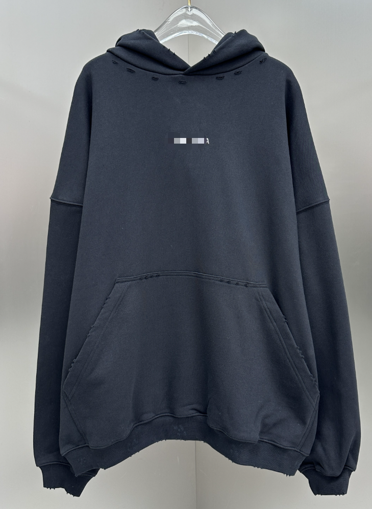 B Rhinestone Hooded Sweatshirt