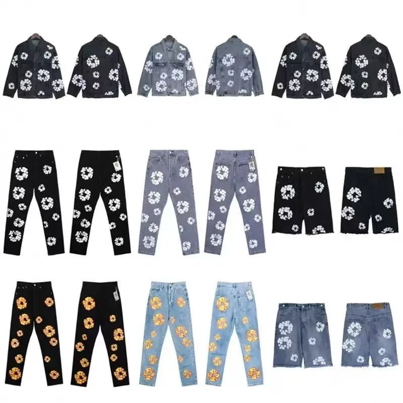 Floral Print Denim Jackets/Pan