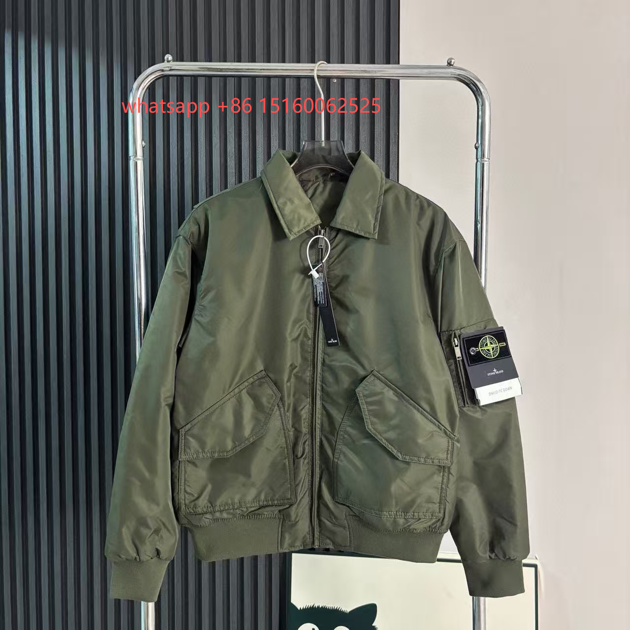 Stone Island David TC Down Jacket Army Green Outerwear