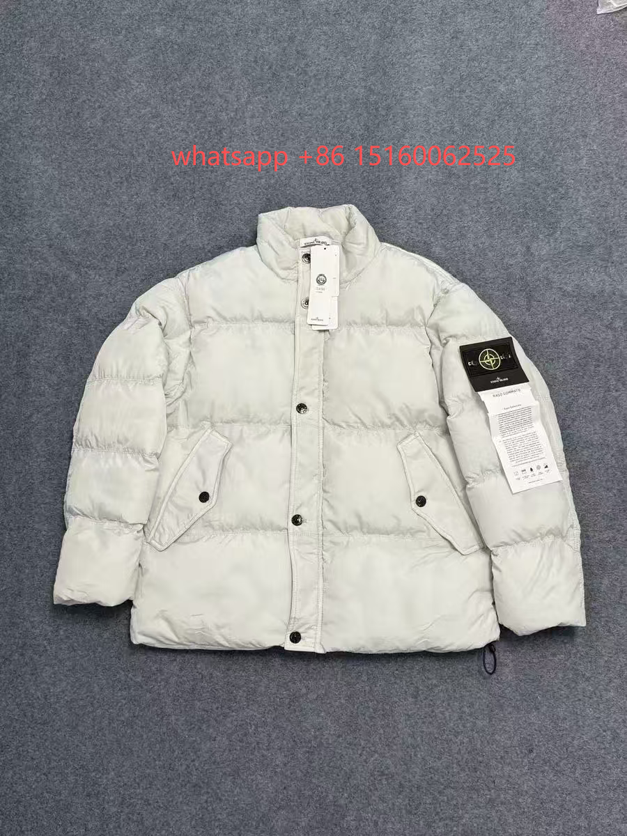 Stone Island Shadow Project Down Jacket Light Gray Outerwear