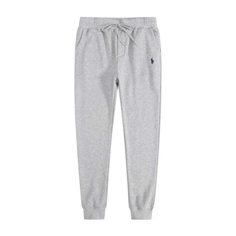 Gray sweatpants with teal label