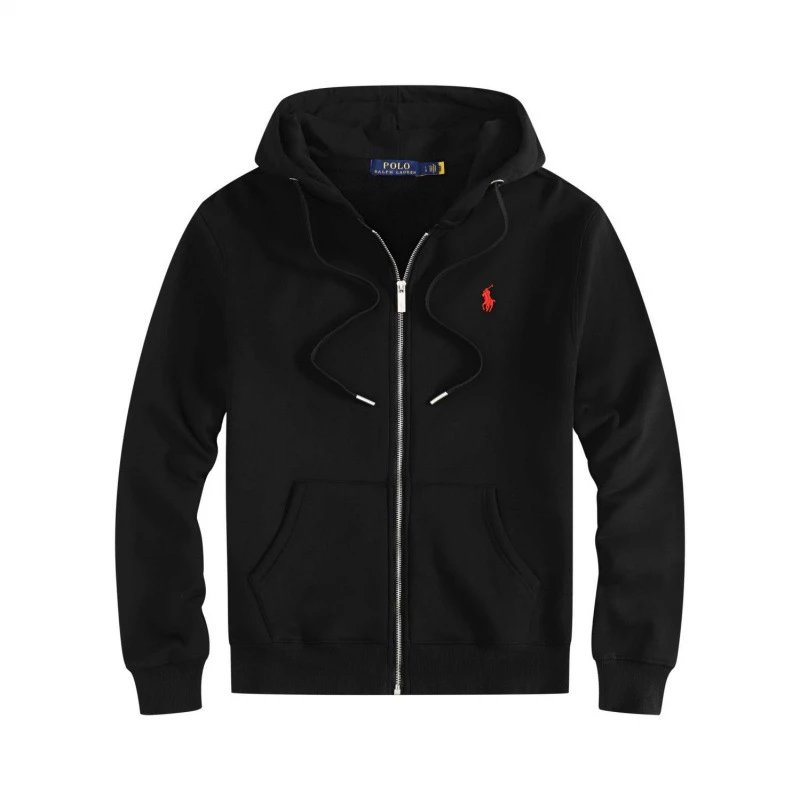Zippered black with red label
