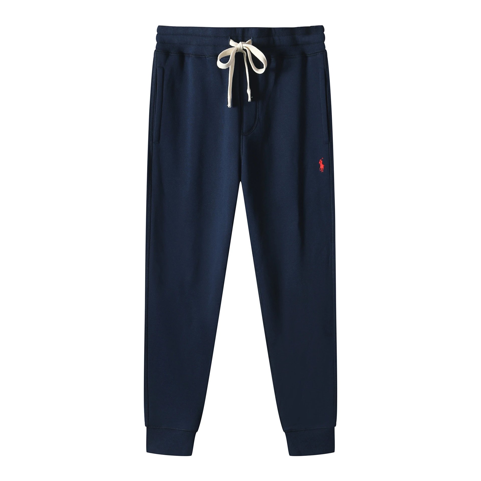 Pants royal blue with red