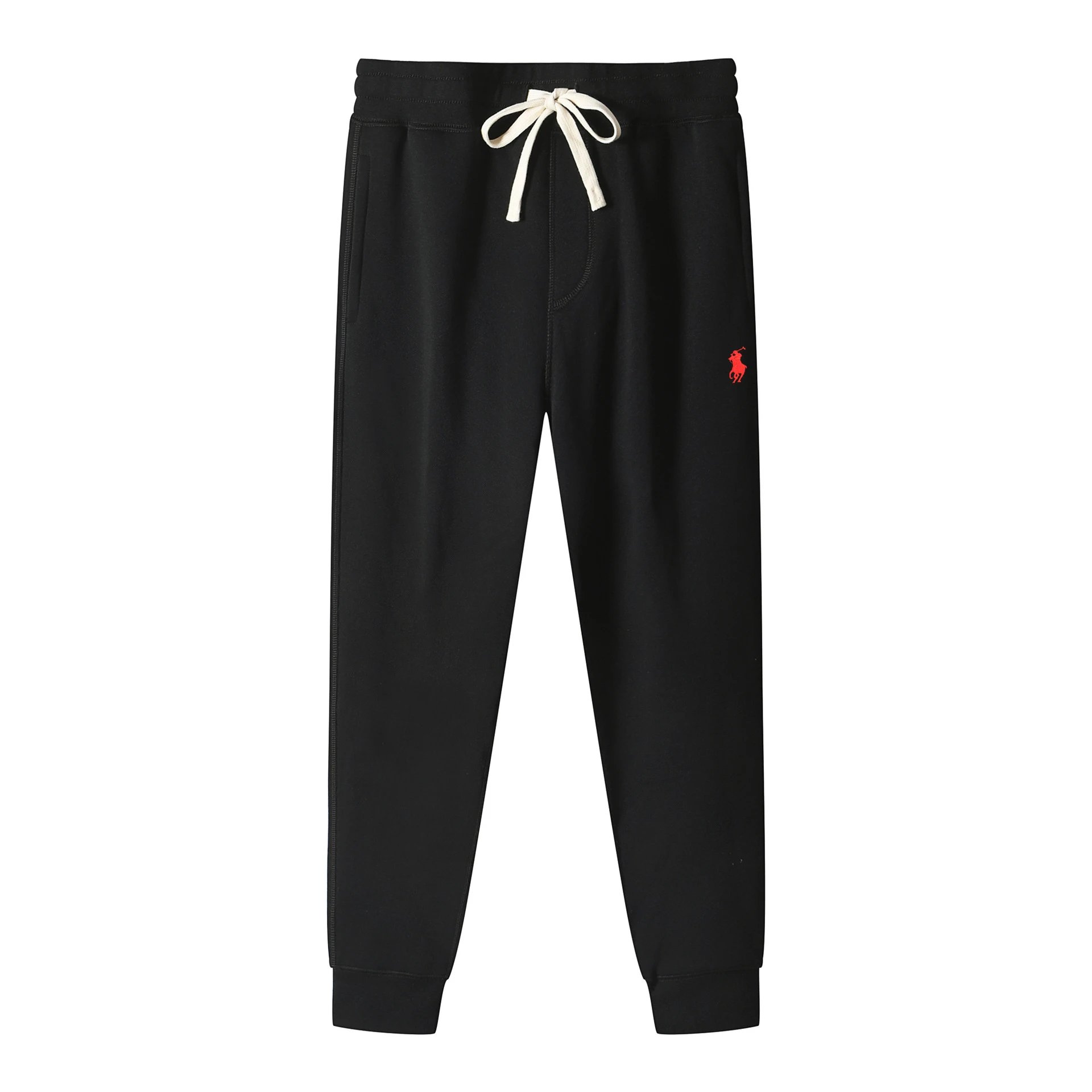 Pants black with red