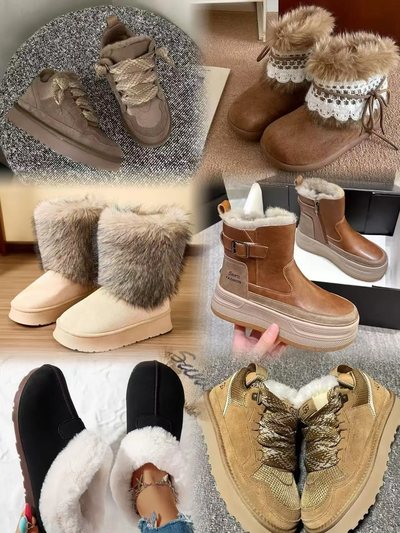 UGG snow boots/cotto