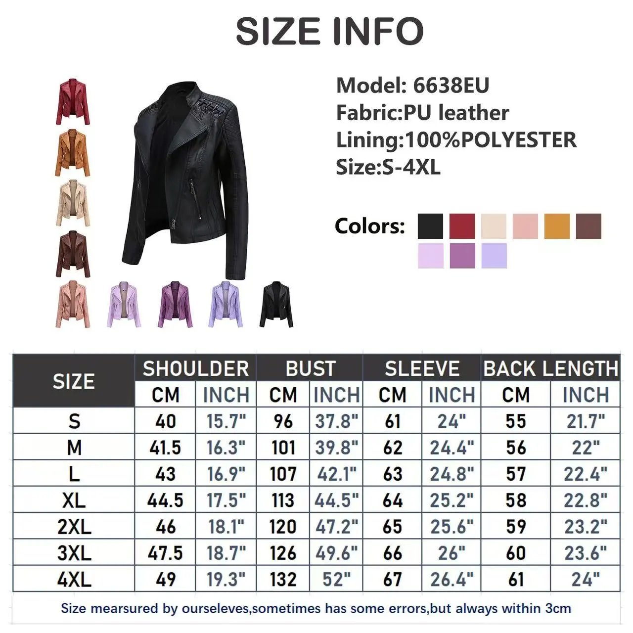 Design Moto-Style Quilted Shoulder Lace-Up Brown Faux Leather Jacket Outerwear.leather Jacket - 2