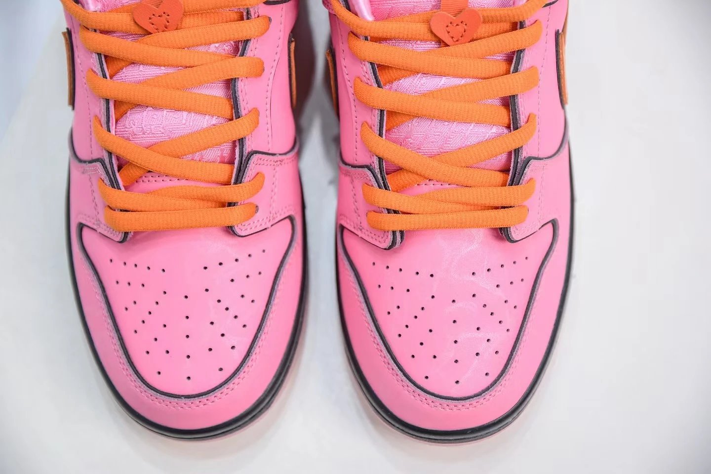Nike SB Dunk Low Pink Orange Sketch Sneakers - 4