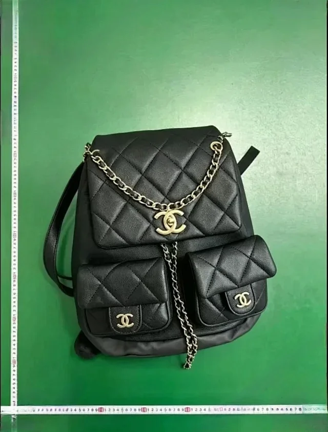 MCM Backpacks Visetos logo-print studded backpack product detail image 3