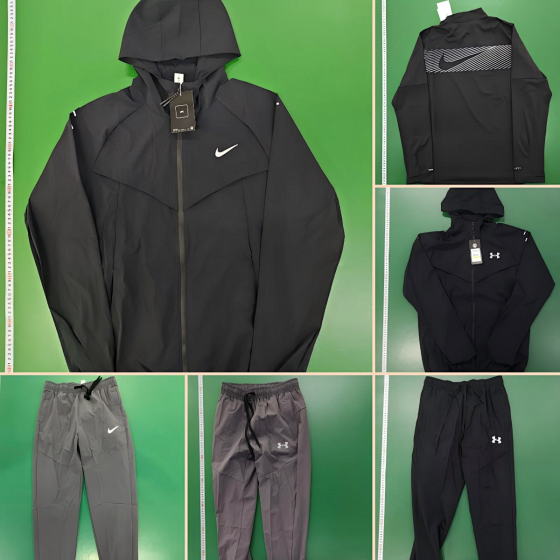 【BB179】2025 New Fall/Winter Quick-Dry Sports Hooded Windproof Set Loose Casual Pants