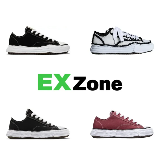 Unbranded Sneakers Low-top canvas with layered distressed rubber sole image 1