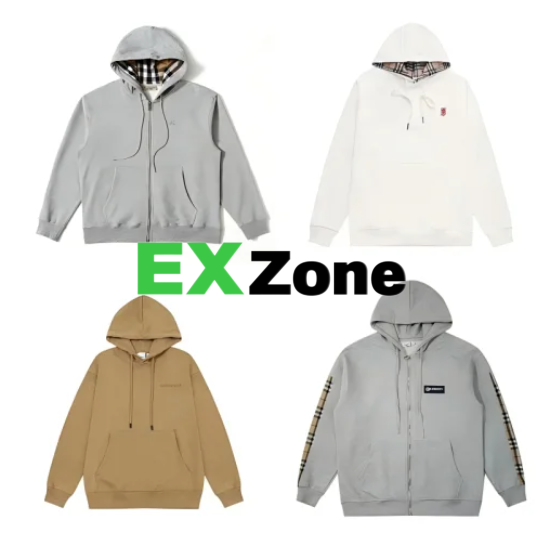 Burberry Hoodies & Sweatshirts Hooded with zip-front and pullover designs image 1