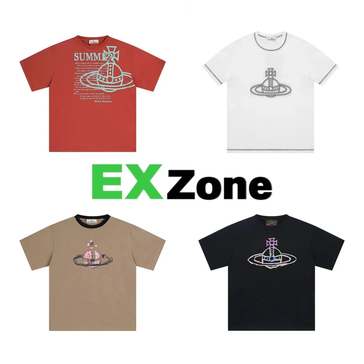 Vivienne Westwood T-Shirts Orb logo graphic short-sleeve T-shirt image 1